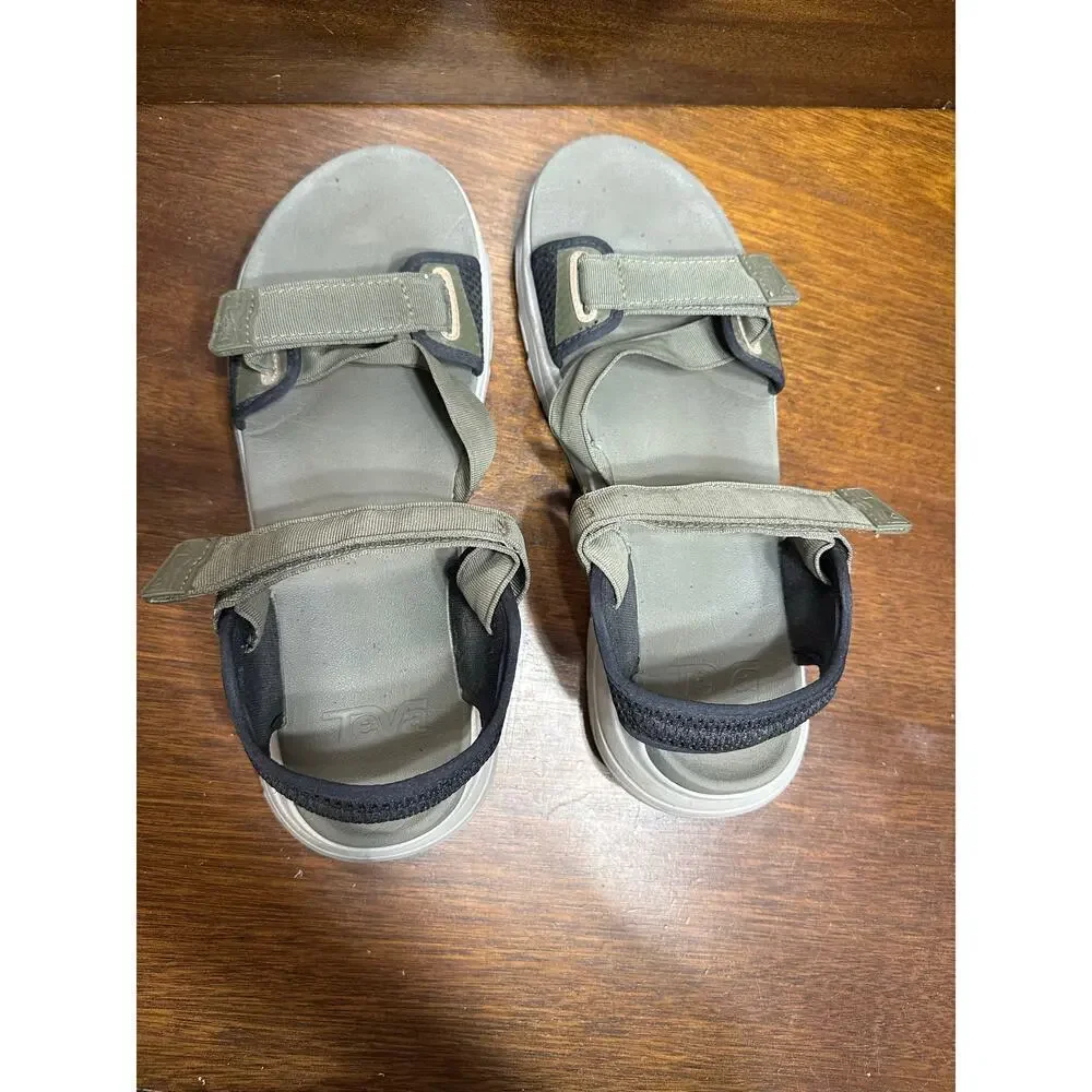 Teva Classic Outdoor Hiking Camping Sandals Men 11 Green Neutral Comfortable
